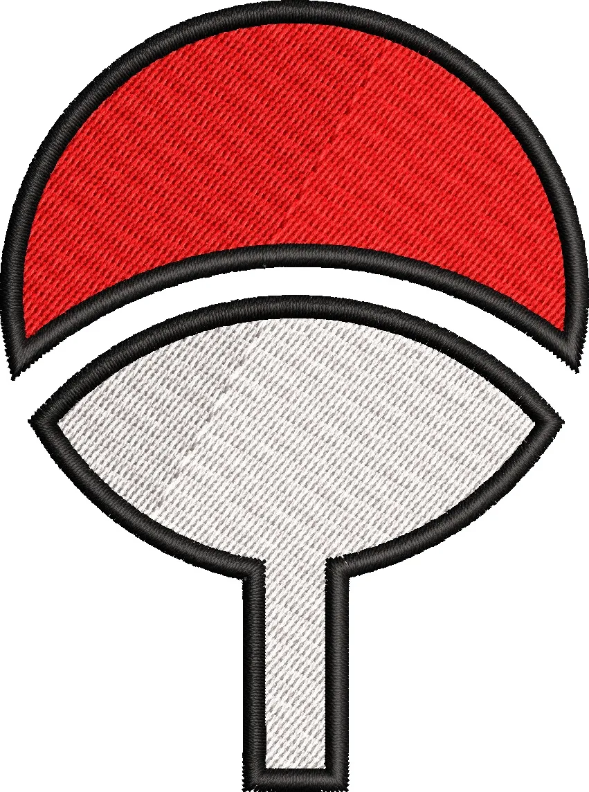  Uchiha Clan Symbol Embroidery Patch  embroidery pattern preview